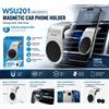 NONE Supporto Magnetico per Telefono da Auto WSU201, Magnete Potente, Montaggio su Bocchetta dell'Aria, 360° ° Supporto Universale Rotante per Smartphone per iPhone e Android da Veicolo