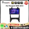 Podofo 9" 8+128G Autoradio Android per Peugeot 3008 2013 CarPlay Wireless Android Auto WIFI 4G AM FM RDS GPS DAB DSP Bluetooth Stereo per Auto