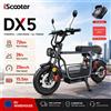 IScooter DX4, monopattino elettrico, moto elettrica, velocità 25 km/h, autonomia di 72 km, batteria da 15,6 Ah, ruote da 15 pollici, adatto a tutti i tipi di terreno, moto elettrica per adulti con
