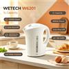 NONE Bollitore d'Acqua Compatto da 1000W per Uso Domestico, Corpo in Plastica da 1L, Funzione di Spegnimento Automatico, Ideale per Viaggi e Spazi Ridotti, Fornitura Quotidiana di Acqua Calda, AC 220‑240V