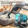 VacniQ Pulitore a Vapore per Tappeti, 1800W, 25KPa di Aspirazione, Ugelli Multipli, Lavaggio a Spruzzo Localizzato per Tappezzeria, Animali Domestici, Auto, Casa