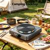 NONE Fornello Elettrico Portatile a Singolo Bruciatore 1500W, Controllo Temperatura a 5 Livelli, Piastra in Ghisa da 185mm per Dormitori, Campeggio e Cucina Domestica, Cottura Rapida dei Pasti 220‑240V