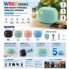 NONE Altoparlante Bluetooth Portatile WR69 5W Mini Altoparlante Wireless Bluetooth 5.3 con Accoppiamento Stereo TWS, Luce LED Lampeggiante, Ricaricabile USB-C con Microfono