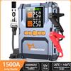 BSMOOM Avviatore di Emergenza per Auto 1500A con Compressore d'Aria 150PSI, Power Bank Portatile 25000mAh, Dispositivo di Avviamento Batteria Auto, Power Bank con Schermo LED, Gonfiatore Pneumatici per