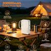NONE WETECH WL23 Power Bank 20000mAh con 4 Cavi Integrati, Ricarica Rapida PD 22.5W, Schermo Digitale, Caricabatterie Esterno Portatile per Telefoni Cellulari