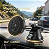NONE 2026 Nuovo Supporto Magnetico per Telefono da Auto Rotabile a 360°, Riutilizzabile e Lavabile, con Ventosa per Cruscotto e Parabrezza, Compatibile con MagSafe, Antivibrazioni, Supporto Universale per
