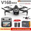 NONE NUOVO Drone GPS V168 Pro MAX 4K Professionale con Fotocamera HD 1080P, Drone FPV 5G WIFI, Motore Brushless, 2 Batterie, Telecomando con Schermo Grande da 4,5 Pollici, Quadricottero Giocattolo per