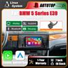 AUTOTOP Schermo Multimediale da 7 Pollici con Sistema Linux, CarPlay Wireless e Android Auto per BMW Serie 5 E39 1995-2003, Radio Auto con Bluetooth, GPS, Navigazione, DSP, Touch Screen e Telecamera di
