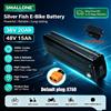 SMALL DEN Disponibilità EU: Batteria agli ioni di litio 18650 Silver Fish 36V 48V 15Ah 20Ah per monopattino elettrico pieghevole da 1000W con BMS, senza tasse.