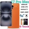 K-Touch Hot 17 Pro Max Smartphone Android 15 5G Dual SIM, Telefono Cellulare 8000mAh, 22GB+2TB, Versione Globale, Fotocamere 16MP+48MP