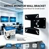 NONE Supporto da Parete per Schermi Piccoli WETECH W5516, Staffa Girevole per TV da 14-27 Pollici, Capacità Massima 15kg, Rotazione 360° ° Rotazione VESA 75x75 100x100, adatta per uffici domestici