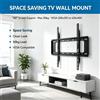 NONE Supporto TV a Parete Fisso VESA Multi-Size per Schermi Grandi WETECH W5511, Carico Massimo 50KG, per Soggiorni Spaziosi, Supporto per TV Resistente da 40‑80 Pollici