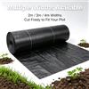 NONE Telo pacciamante anti-erbacce, disponibile in diverse misure, tessuto traspirante per coprire il terreno, fornito con 30 chiodi metallici, membrana anti-erbacce versatile per giardinaggio e progetti