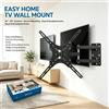 NONE Supporto da Parete per TV a Doppio Braccio con Movimento Completo WETECH W5523, Carico Massimo 50kg ±15 ° Supporto inclinabile per monitor a schermo piatto da 14‑55 pollici con attacco multi-VESA