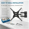 NONE ±15 ° Supporto a Parete per Monitor a Doppio Braccio Inclinabile WETECH W5523, Staffa a Movimento Completo, Carico Massimo 50kg, Per TV da 14‑55 Pollici, VESA 50x50‑500x500, Supporto per Display