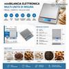 NONE Bilancia Digitale da Cucina Mini 3kg/0.1g, Alta Precisione, in Acciaio Inox, con Display LED e Funzione Tare Multi-Unità