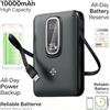 NONE WETECH WL22 Power Bank Magnetico Wireless da 10000mAh, Ricarica Rapida PD 22.5W, Cavo USB-C Integrato, Display Digitale, Tripla Uscita, Caricabatterie Esterno Portatile