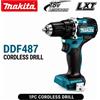Makita Trapano/Avvitatore a Batteria Originale Makita 18V DDF487 Brushless ad Alta Coppia 10mm + Batteria al Litio BL1860B BL1840 6.0Ah Kit Utensili Elettrici Disponibilità Locale UE Spedizione Veloce