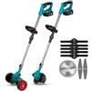 NONE Tagliaerba Cordless 1800W 7800RPM con Batteria al Litio, Decespugliatore Pieghevole, Rasaerba Elettrico Portatile per Giardino, Tagliaerba per Prato, Cortile e Giardinaggio all'Aperto