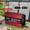 TATALIKEN Inverter a onda sinusoidale pura da 1000W-4000W con presa EU, da 12V a AC 220V 50HZ, alimentatore portatile per auto con LED.