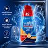 finish Confezione da 3 Finish Power Gel 600 ml Anti-Odore, gel per lavastoviglie, 1,8 L totali per piatti, bicchieri e stoviglie