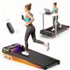 Tapis roulant FlexRun con inclinazione 8%, motore 2,5 HP, velocità 1-8 km/h, walking pad 3 in 1 per camminare, jogging e corsa a casa o in ufficio, display LED, telecomando, silenzioso, fino a 135 kg