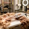 NONE WETECH W1212 Ferro Arricciacapelli Professionale 32mm 66W con Pannello Digitale LCD, Doppio Voltaggio 100‑240V, Ferro Arricciacapelli a Cilindro Grande per Capelli Lunghi, Crea Ricci Morbidi e
