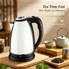 NONE Bollitore d'Acqua in Acciaio Inox con Spegnimento Automatico WETECH W6203 1.7L 2200W per la Preparazione del Tè e del Caffè Mattutino in una Casa Affollata