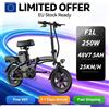 NONE Bicicletta Elettrica URLIFE F1L: batteria rimovibile, motore da 250W, 48V, 7.5Ah, velocità massima 25 km/h, pieghevole.