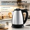 NONE Bollitore Elettrico Domestico a Rapida Ebollizione WETECH W6202 1.8L in Acciaio Inox 220‑240V per Cucine di Case Vacanza e Riscaldamento dell'Acqua Durante Tutto il Giorno