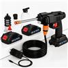 NONE Pistola per Lavaggio Auto 1500W 50Bar Senza Fili, Idropulitrice ad Alta Pressione con Generatore di Schiuma, Macchina per Lavaggio Auto Compatibile con Batteria Makita 21V