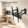 NONE Supporto per TV a doppio braccio con movimento completo Wetech W5524 per gli amanti dell'home theater, regolazione multi-angolo dello schermo per il soggiorno.