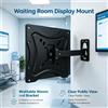 NONE Supporto a Parete a Braccio Singolo Vesa‑Ready Wetech W5517 per Piccole Camere per Ospiti, Angolo TV Flessibile per Intrattenimento nel Tempo Libero