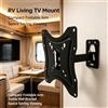 NONE Supporto TV a braccio singolo con movimento completo Wetech W5517 per angoli di cucina con pareti strette, schermo orientabile per video di ricette, configurazione per una visione comoda.