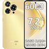 OUKITEL C69 4G [2025] Telefoni Cellulari Sbloccati, Smartphone Android 15, 24GB RAM + 256GB ROM/1TB, 6000mAH, Display HD+ da 7,2" 120Hz