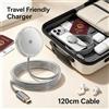 NONE Cavo di ricarica a induzione compatibile con MagSafe da 25W, 120 cm, intrecciato in nylon, per la routine di ricarica dell'iPhone comodamente sul comodino.