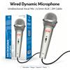 NONE 1/2 pezzi Microfono Dinamico Cablato, Jack AUX da 6,5 mm, Microfono Unidirezionale per Karaoke con Cavo da 2M, Microfono Vocale Portatile per Palcoscenico, Feste, Altoparlanti e Amplificatori
