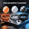 NONE Cavo di ricarica a induzione magnetica ad alta velocità da 25W, 120 cm, in nylon intrecciato resistente, cavo USB-C compatibile con MagSafe per iPhone, ideale per lavoro d'ufficio e ricarica durante i