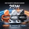 NONE Cavo di ricarica USB-C compatibile con MagSafe, 120 cm, cavo in nylon rinforzato, ricarica wireless magnetica rapida da 25W per iPhone, ideale per auto, viaggi e ricarica notturna sul comodino.