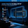 NONE Supporto Fisso per TV da Parete WETECH W5511, Carico Massimo 50KG, per Home Theater, Schermi Piatti di Grandi Dimensioni 40‑80 Pollici, Staffa a Parete VESA Multi-Misura
