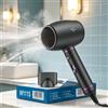 NONE Asciugacapelli Mini Compatto da 1600W, Bassa Rumorosità 40dB, Protezione da Surriscaldamento, Funzione Colpo Freddo con Beccuccio Concentratore, Strumento per lo Styling dei Capelli per Casa e