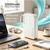NONE WETECH WL23 Power Bank Portatile da 20000mAh con 4 Cavi Integrati, Ricarica Rapida PD 22.5W, Display Digitale, Caricabatterie Esterno per Telefono Cellulare