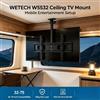 NONE Supporto TV da Soffitto WETECH W5532 Nero Telescopico Carico Pesante 65kg Per TV LED LCD da 32‑75 Pollici Altezza 60‑90cm VESA 100x100‑600x400 Supporto TV a Soffitto