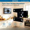 NONE Supporto TV Girevole WETECH W5516, Rotazione Completa a 360 Gradi, Capacità di Carico 15 kg, Compatibile con VESA, Adatto a Monitor da 14-27 Pollici, Supporto Salvaspazio per Camera da Letto,