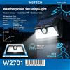 NONE Lampada di Sicurezza Solare 46COB+6LED WETECH W2701 5.5V con Pannello Solare, Sensore di Movimento, Impermeabile, per Giardino, Recinzione, Accensione dal Crepuscolo all'Alba, Montaggio a Parete