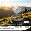 NONE 2026 Nuovo Caricatore Wireless Magnetico da 25W con Cavo USB‑C Intrecciato in Nylon da 120 cm Compatibile con Mag‑Safe per Ricarica Rapida a Induzione per Serie iPhone