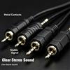 NONE Kit Adattatore Universale per Jack Audio AUX, 3.5‑2.5mm, 3.5‑3.5 Maschio-Maschio, 3.5/6.35mm a RCA, Convertitore Audio da 6.35 a 3.5mm per Dispositivi Audio Domestici