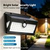 NONE Lampada Solare da Parete W2702 con Sensore di Movimento PIR, 52 LED con Pannello Solare da 5,5V 0,8W e Batteria 18650 da 2400mAh, Unità Impermeabile dal Crepuscolo all'Alba, Illuminazione Sicura per
