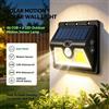 NONE Lampada di sicurezza WETECH W2701 da crepuscolo a luce diurna, 46COB+6LED con sensore di movimento, pannello solare 5.5V, batteria 1200mAh 18650, luce impermeabile da montare a parete per recinzioni
