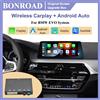 BONROAD Adattatore Wireless Carplay Smart Bonroad per Sistema BMW EVO Serie 1-7 F20 F30 G30 F15 F48, Modulo Android Auto Mirror Link AirPlay, Kit di Retrofit, Modulo Box